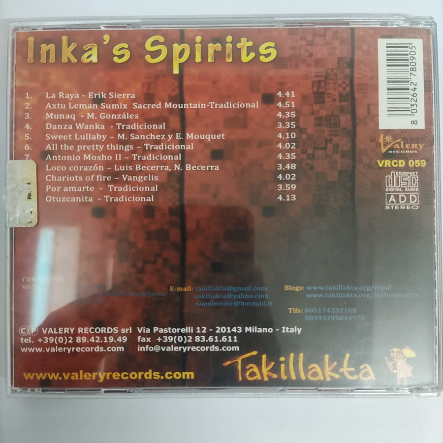 ซีดี Takillakta - Inka's Spirits (CD) (VG+)