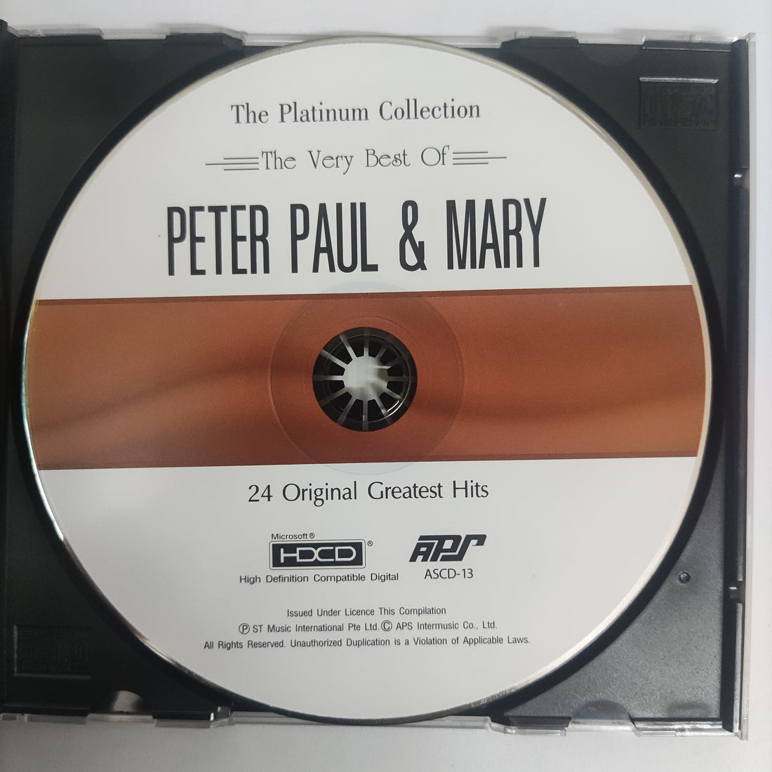 ซีดี Peter Paul & Mary - The Very Best Of Peter Paul & Mary 24 Original Greatest Hits (CD) (VG) (HDCD)