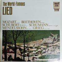 แผ่นเสียง Various - The World Famous The World Famous Lied - Mozart Beethoven Schubert Schumann Mendelssohn Grieg (Vinyl) (VG+)