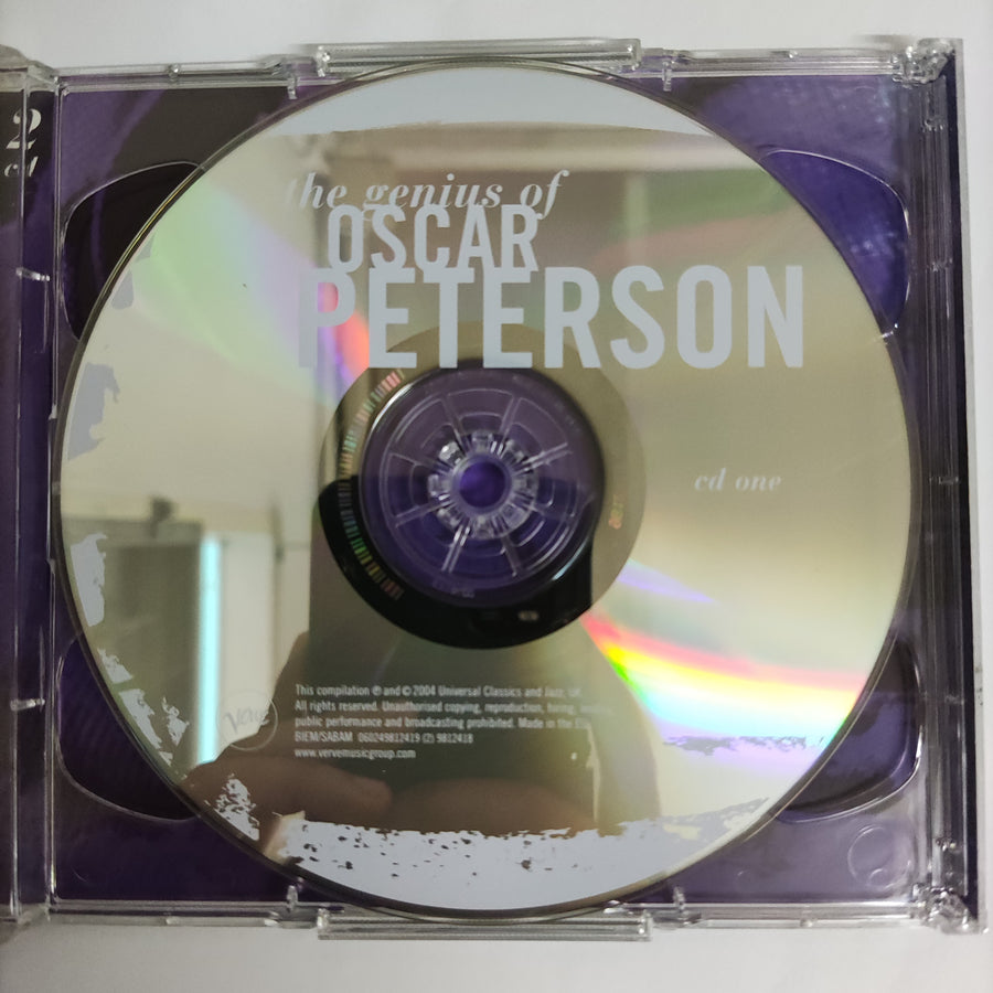 ซีดี Oscar Peterson - The Genius Of Oscar Peterson (CD) (VG+) (2LPS)