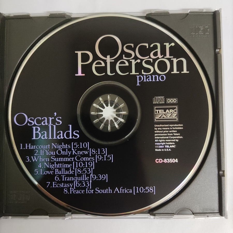 ซีดี Oscar Peterson - Oscar's Ballads (CD) (VG+)