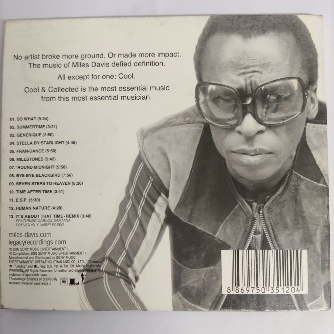 ซีดี Miles Davis - Cool & Collected (CD) (VG)