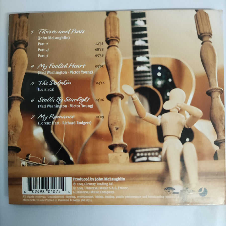 ซีดี John McLaughlin - Thieves And Poets (CD) (VG+)