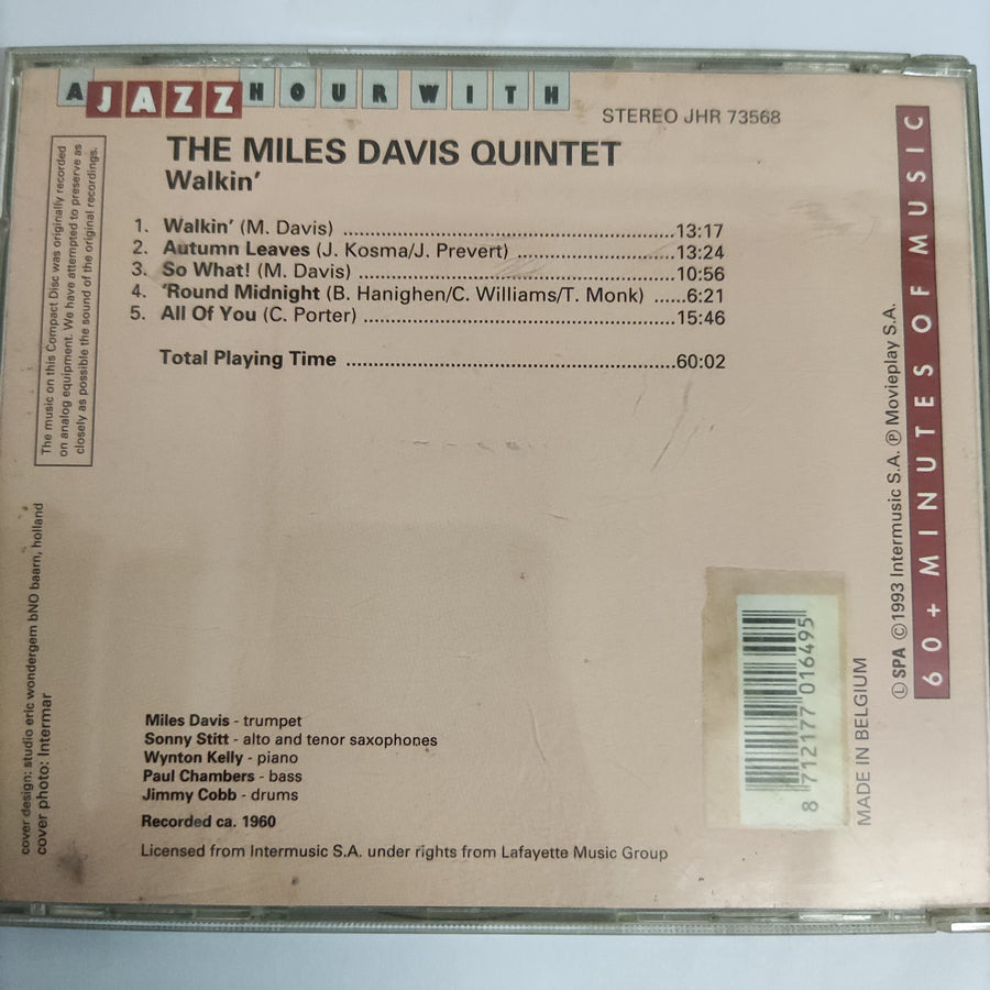 ซีดี The Miles Davis Quintet - Walkin' (CD) (VG+)