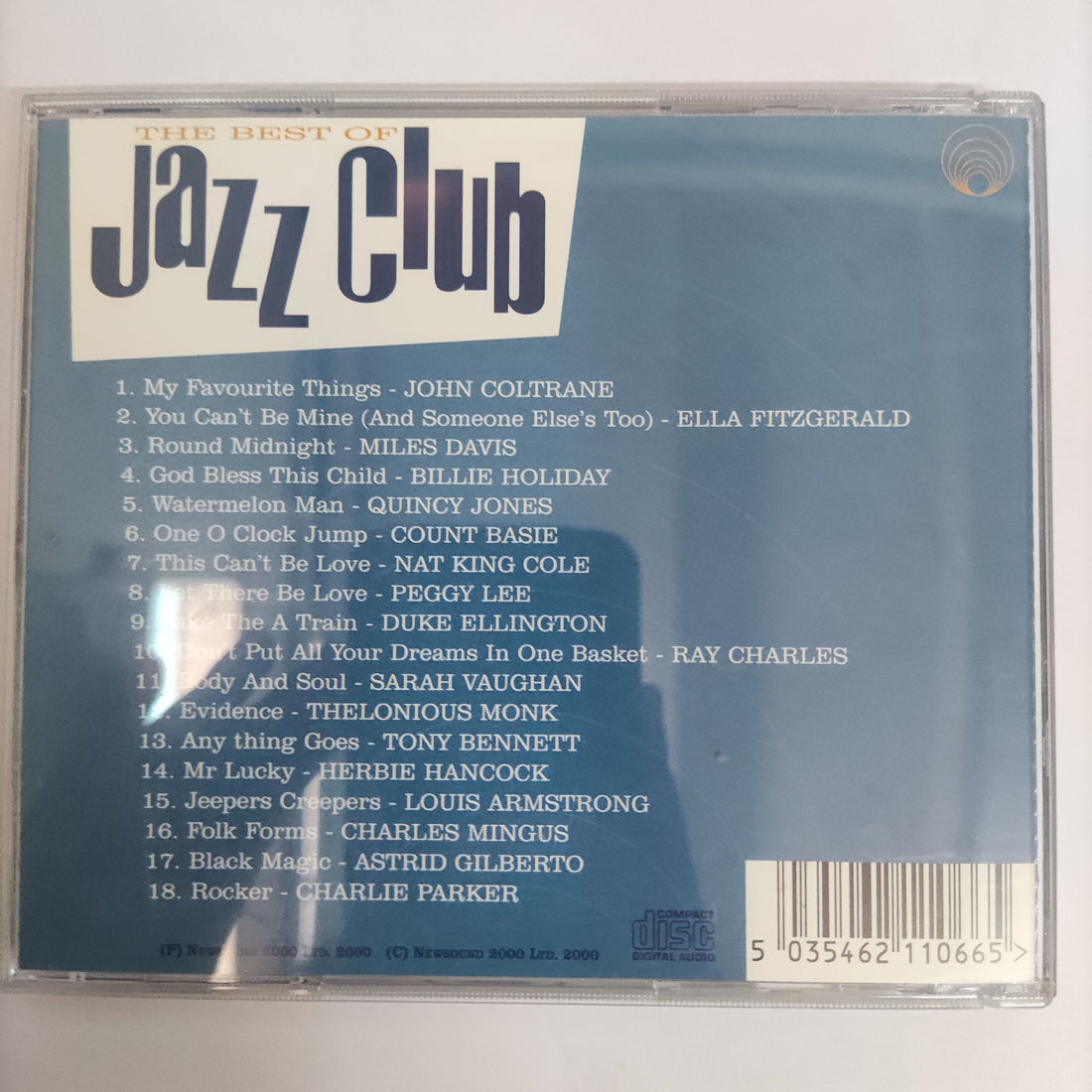 ซีดี Various - The Best Of Jazz Club (CD) (VG)