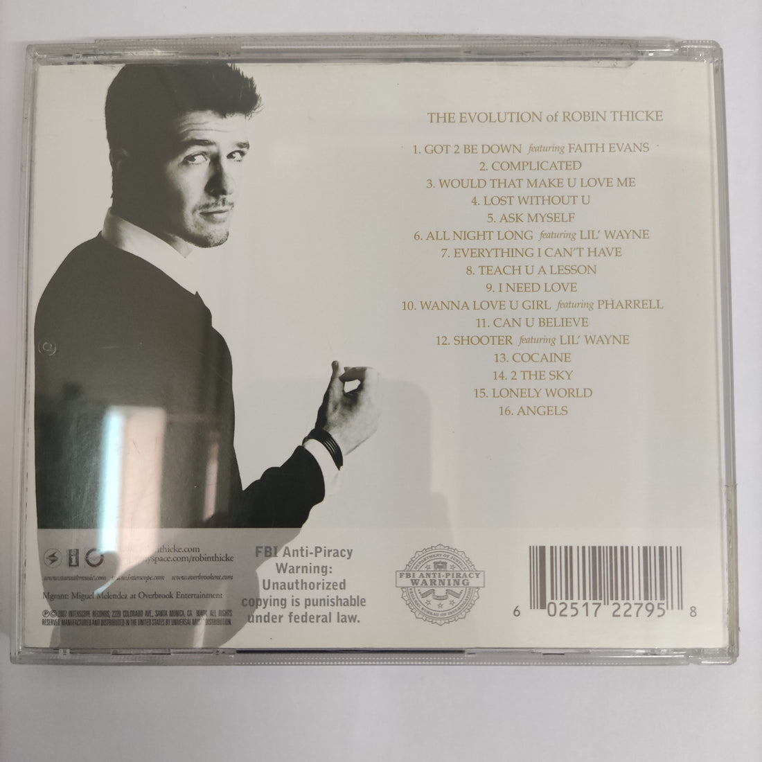 ซีดี Robin Thicke - The Evolution Of Robin Thicke (CD) (VG+)