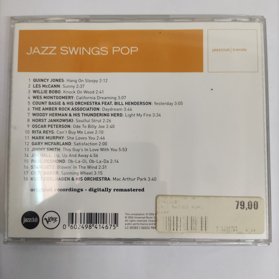 ซีดี Various - Jazz Swings Pop (CD) (VG+)