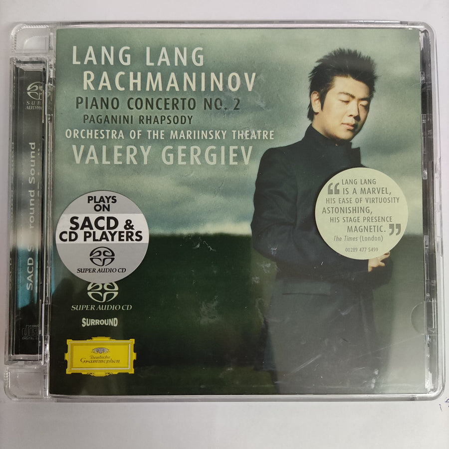 ซีดี Lang Lang • Sergei Vasilyevich Rachmaninoff • Orchestra Of The Mariinsky Theatre • Valery Gergiev - Piano Concerto No. 2 • Paganini Rhapsody (SACD) (VG+)