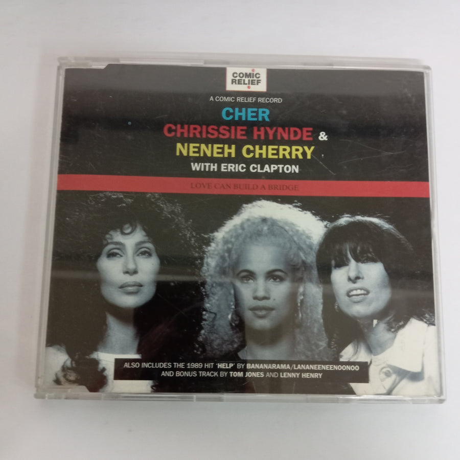 ซีดี Cher Chrissie Hynde & Neneh Cherry With Eric Clapton - Love Can Build A Bridge (CD) (VG+)