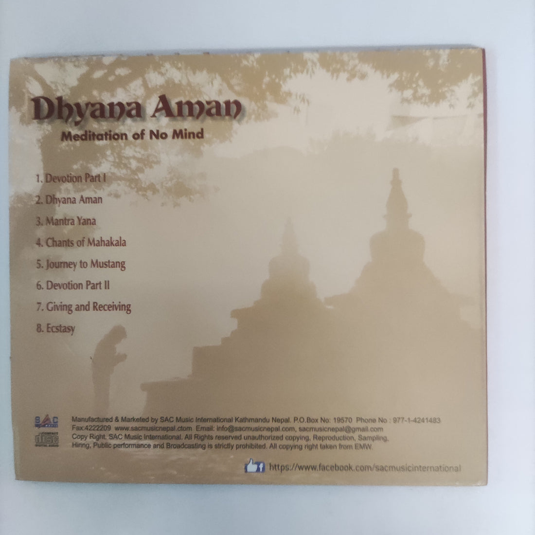 ซีดี Various - Dhyana Aman Meditation Of No Mind (CD) (VG)