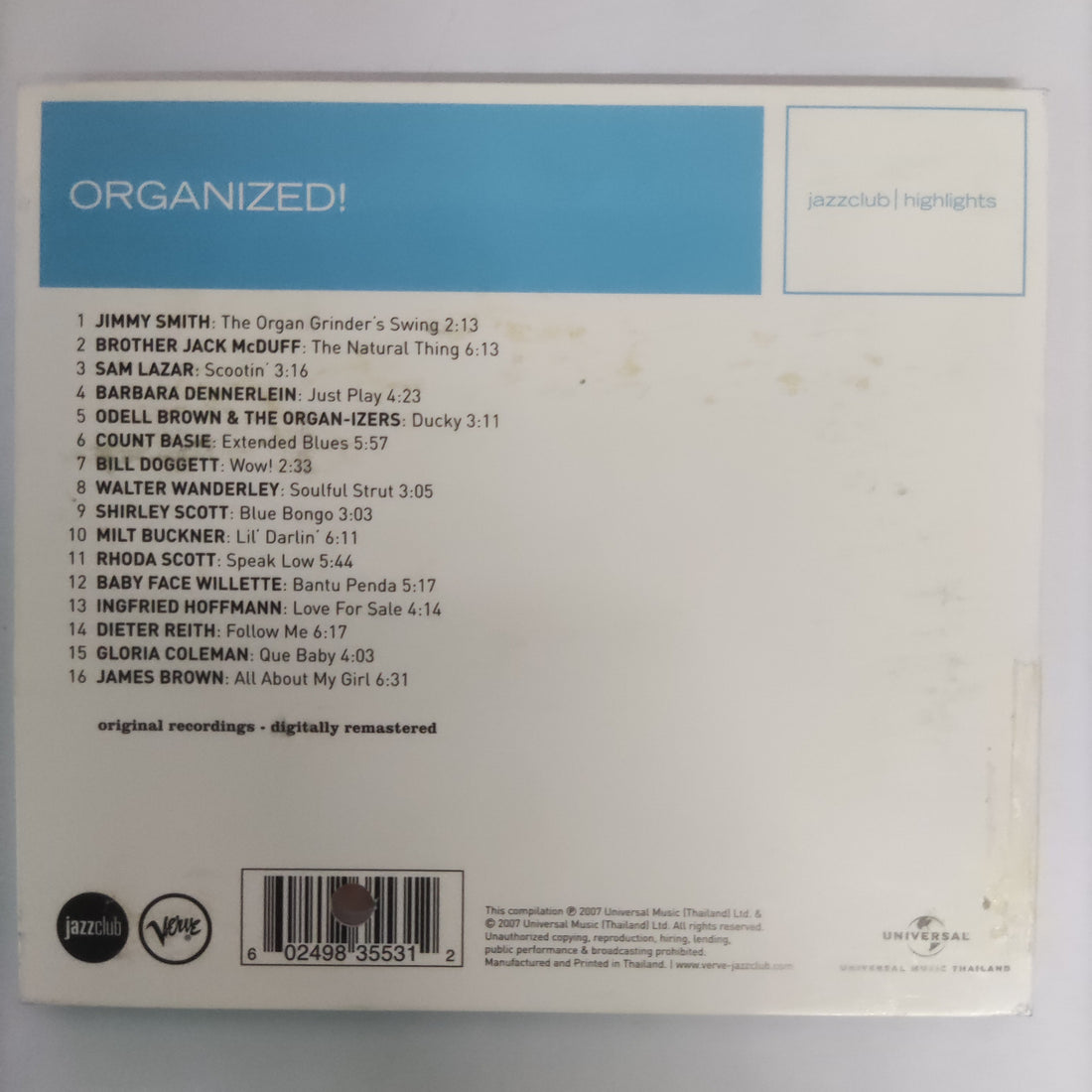 ซีดี Various - Organized (CD) (VG+)