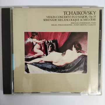 ซีดี ZUBIN MEHTA, Israel Philhamonic, Pinchas Zukerman - Tchaikovsky Violin Concerto In D Major Op.35 (CD) (VG+)