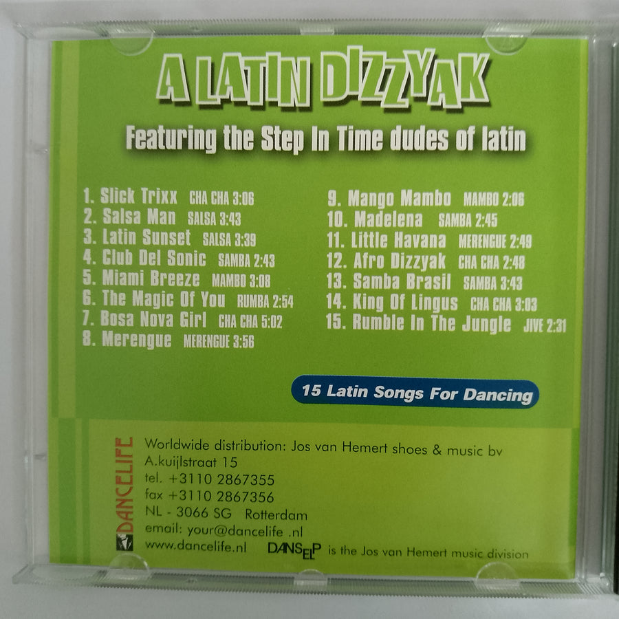 ซีดี Various - A Latin Dizzyak Featuring The Step In Time Dudes Of Latin (CD) (VG+)