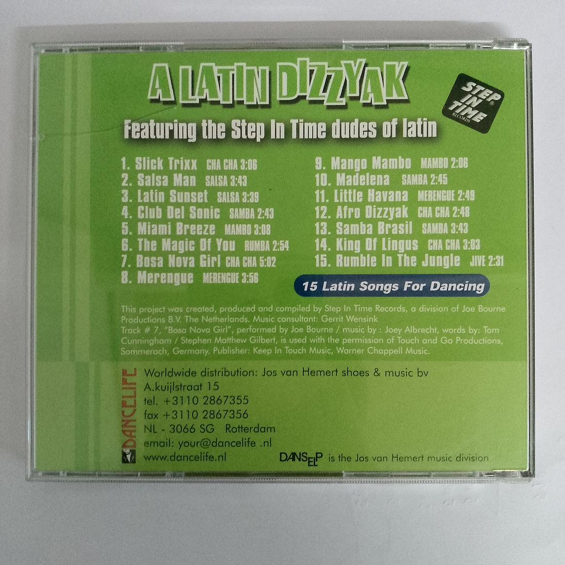 ซีดี Various - A Latin Dizzyak Featuring The Step In Time Dudes Of Latin (CD) (VG+)