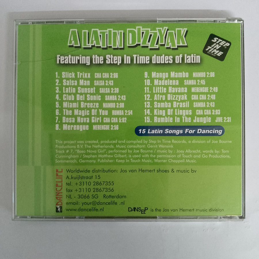 ซีดี Various - A Latin Dizzyak Featuring The Step In Time Dudes Of Latin (CD) (VG+)