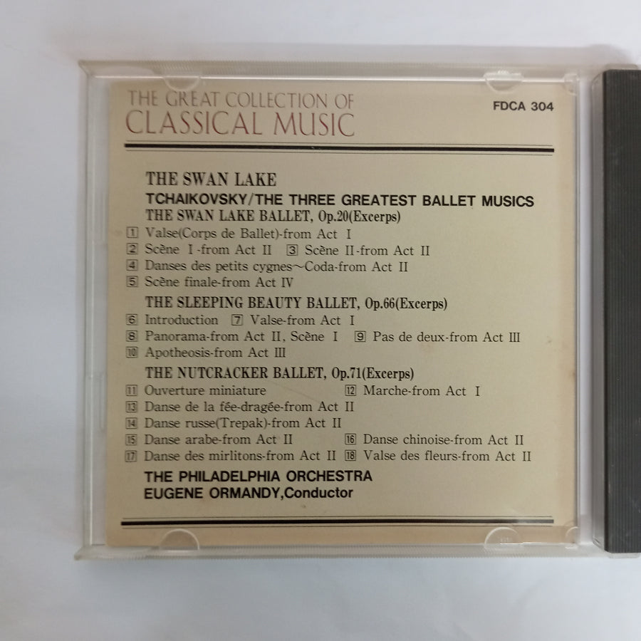 ซีดี EUGENE ORMANDY, The Philadelphia, Tchaikovsky - The Swan Lake  Theree Greatest Ballet Musics (CD) (VG)