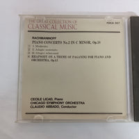 ซีดี CLUADIO ABBADO, Chicago Symphony - Rachmaninoff  Piano Concerto No.2 In C Minor Op.18,43 (CD) (VG)