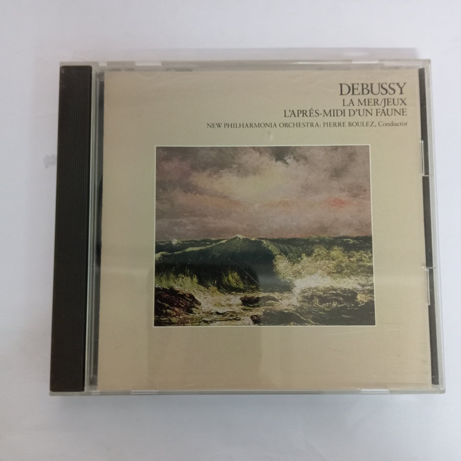 ซีดี PIERRE BOULEZ, New Philharmonia - Debussy La Mer/Jeux - L'aprés-Midi D'Un Faune (CD) (VG+)