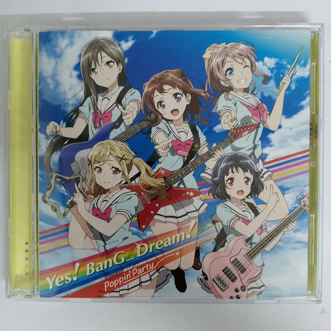 ซีดี Poppin Party - Yes BanG_Dream! (CD) (VG+) (1CD) (Blu-ray)