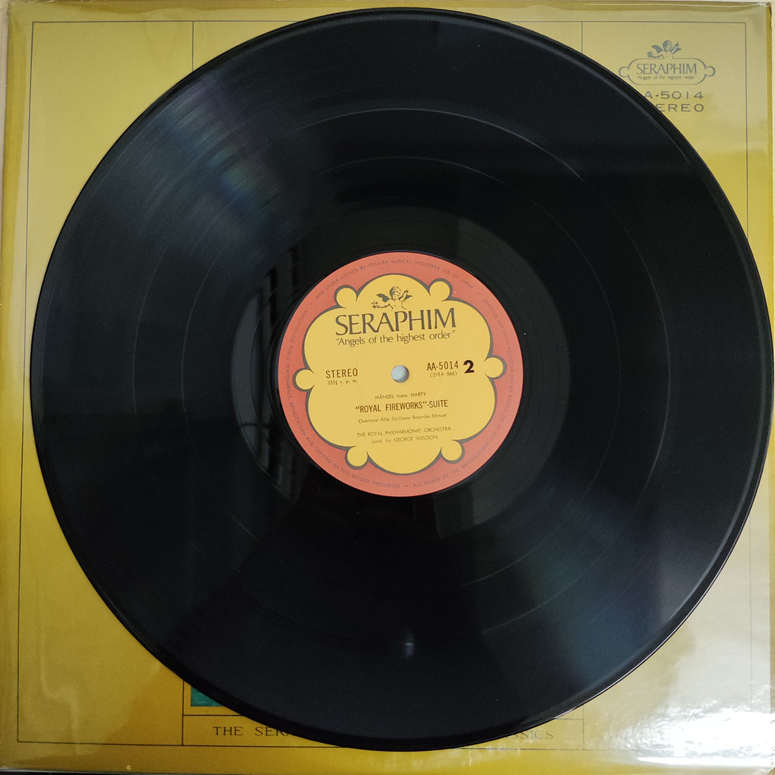 แผ่นเสียง Georg Friedrich Händel - Royal Philharmonic Orchestra, George Weldon - "Water Music" - Suite / "Royal Fireworks" - Suite (Vinyl) (VG+)