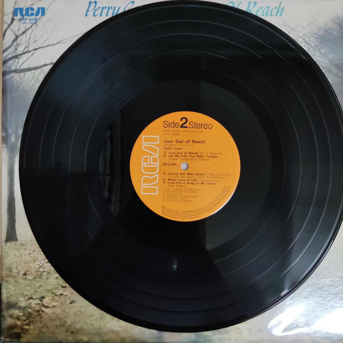 แผ่นเสียง Perry Como - Just Out Of Reach (Vinyl) (VG+)