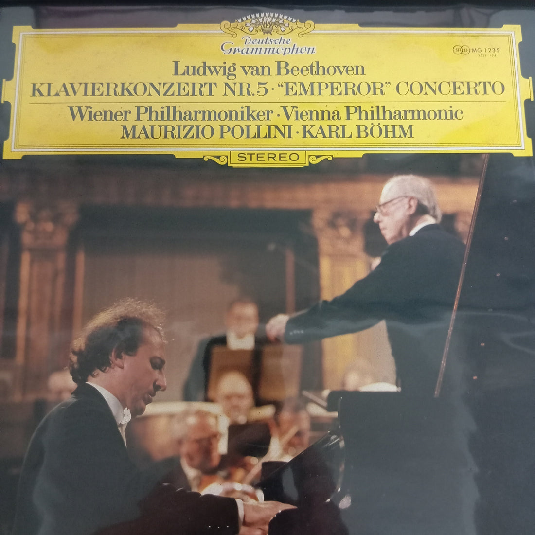 แผ่นเสียง Ludwig van Beethoven - Wiener Philharmoniker · Maurizio Pollini · Karl Böhm - Klavierkonzert Nr.5 · "Emperor" Concerto (Vinyl) (VG+)