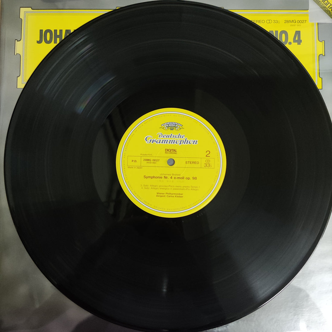 แผ่นเสียง Johannes Brahms - Wiener Philharmoniker, Carlos Kleiber - Symphonie No. 4 (Vinyl) (VG+)