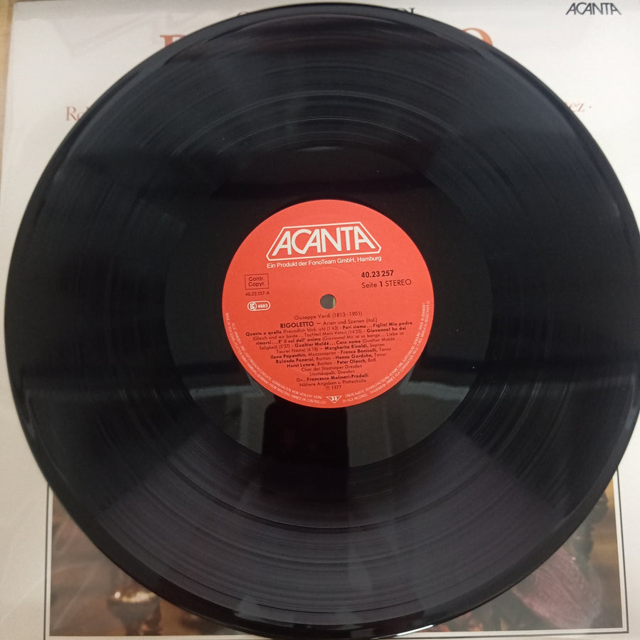 แผ่นเสียง Giuseppe Verdi - Rigoletto, Arien und Szenen in italienischer Sprache (Vinyl) (VG+)