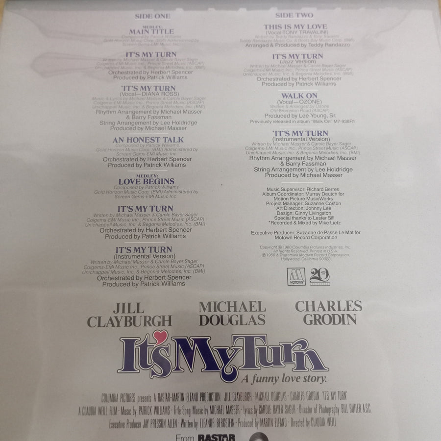 แผ่นเสียง Various - Music From The Original Motion Picture Soundtrack "It's My Turn" (Vinyl) (VG+)