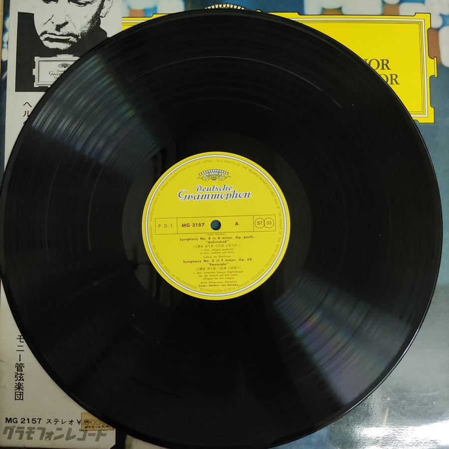 แผ่นเสียง Herbert von Karajan, Berliner Philharmoniker - Shubert: Symphony No. 8 In B Minor  / Beethoven:  Symphonie No. 6 In F Major (Vinyl) (VG+)