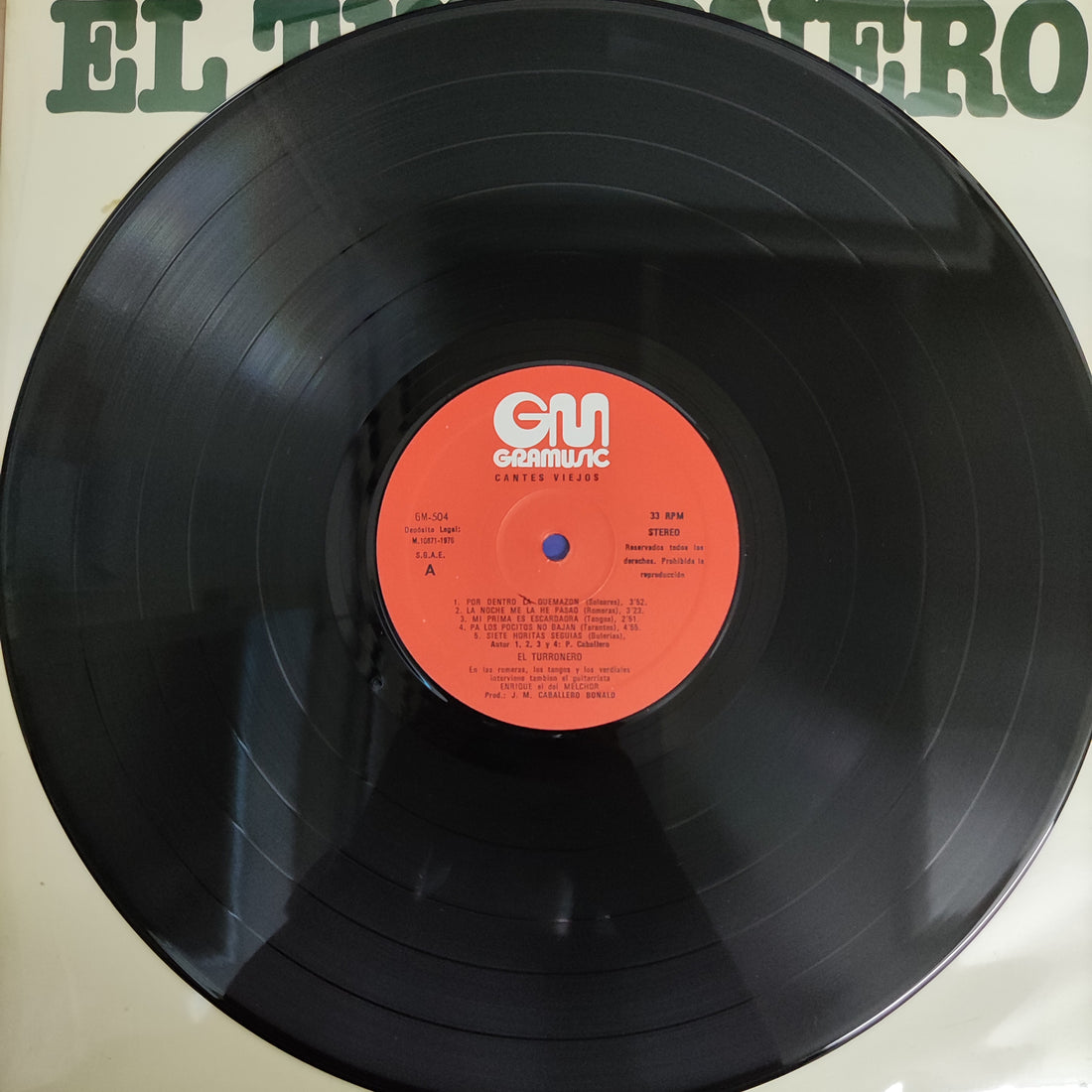 แผ่นเสียง El Turronero - Cantes Viejos Vinyl VG+