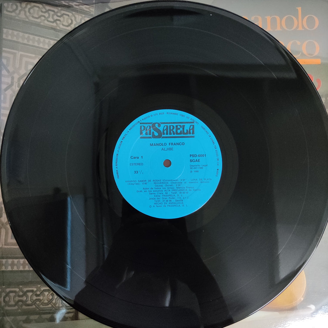 แผ่นเสียง Manolo Franco - Aljibe Vinyl VG+