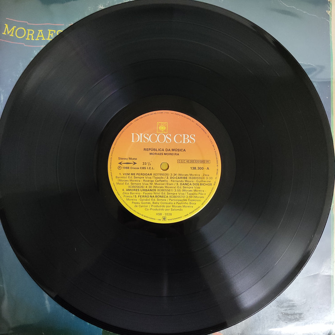 แผ่นเสียง Moraes Moreira - República da Música Vinyl VG+