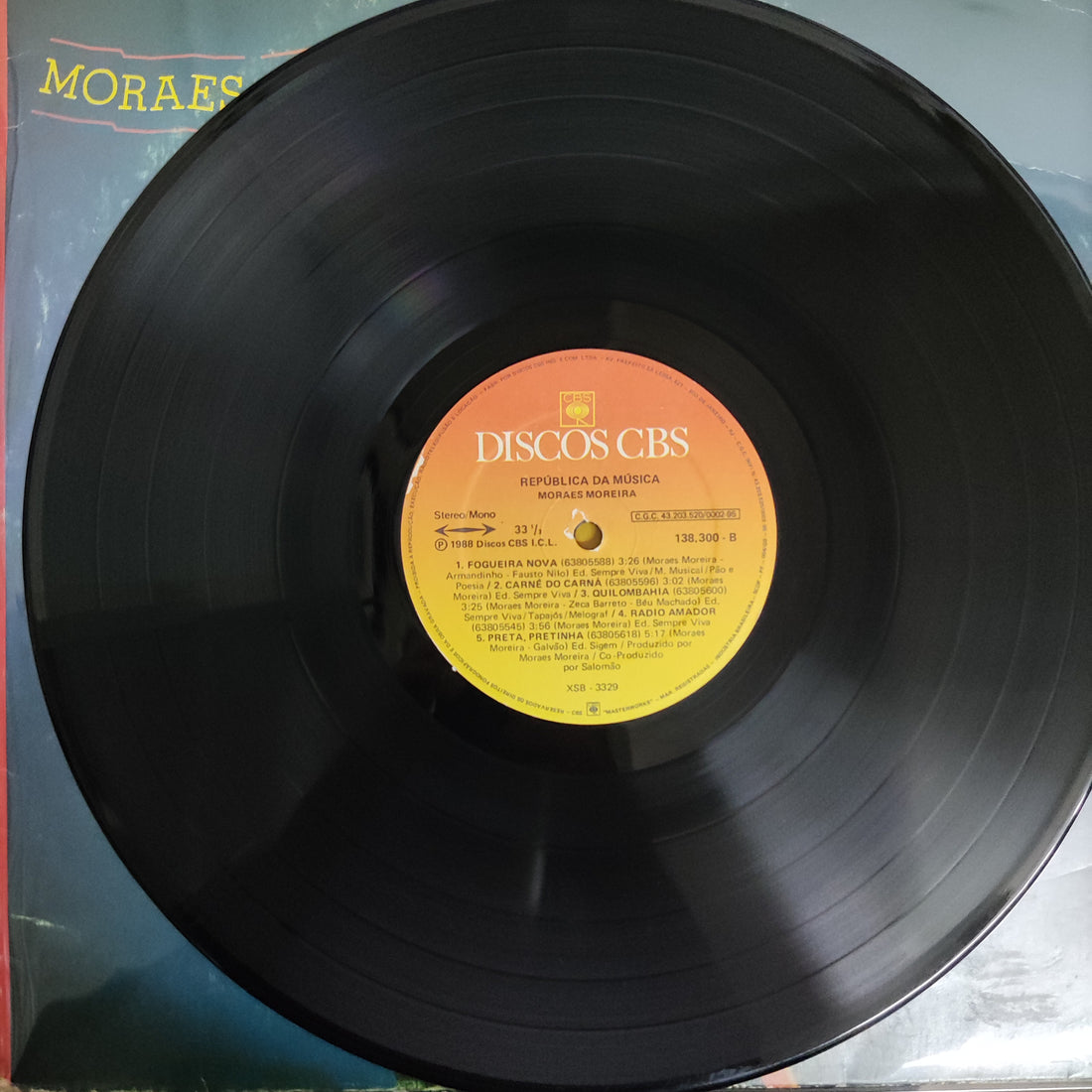 แผ่นเสียง Moraes Moreira - República da Música Vinyl VG+