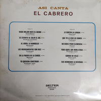 แผ่นเสียง El Cabrero - Así Canta El Cabrero Vinyl VG+