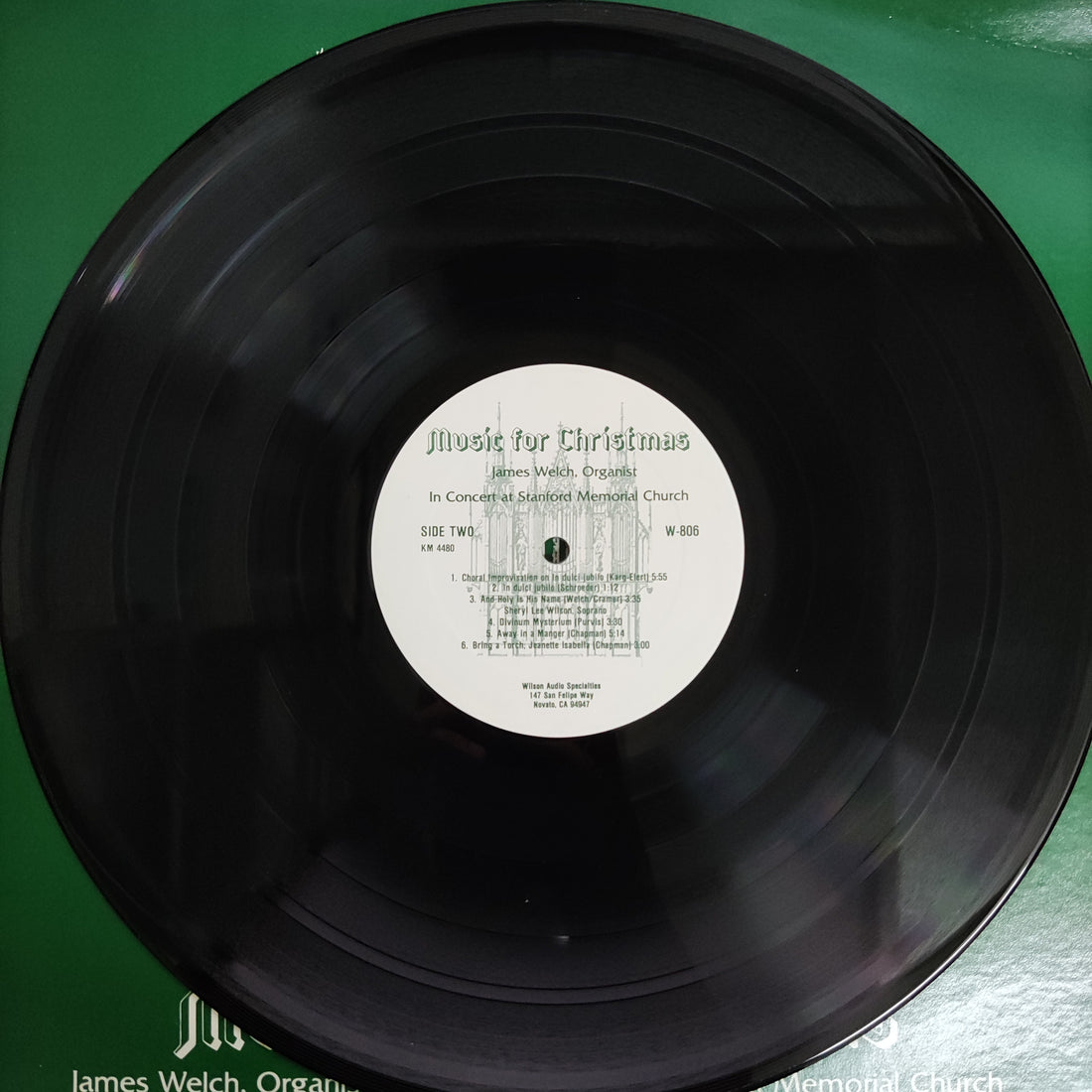 แผ่นเสียง  James B. Welch  - Music For Christmas - In Concert At Stanford Memorial Church (Vinyl) (VG+)