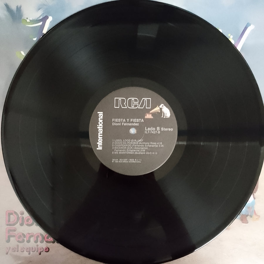 แผ่นเสียง Dioni Fernández Y El Equipo - Fiesta Y Fiesta Vinyl VG+