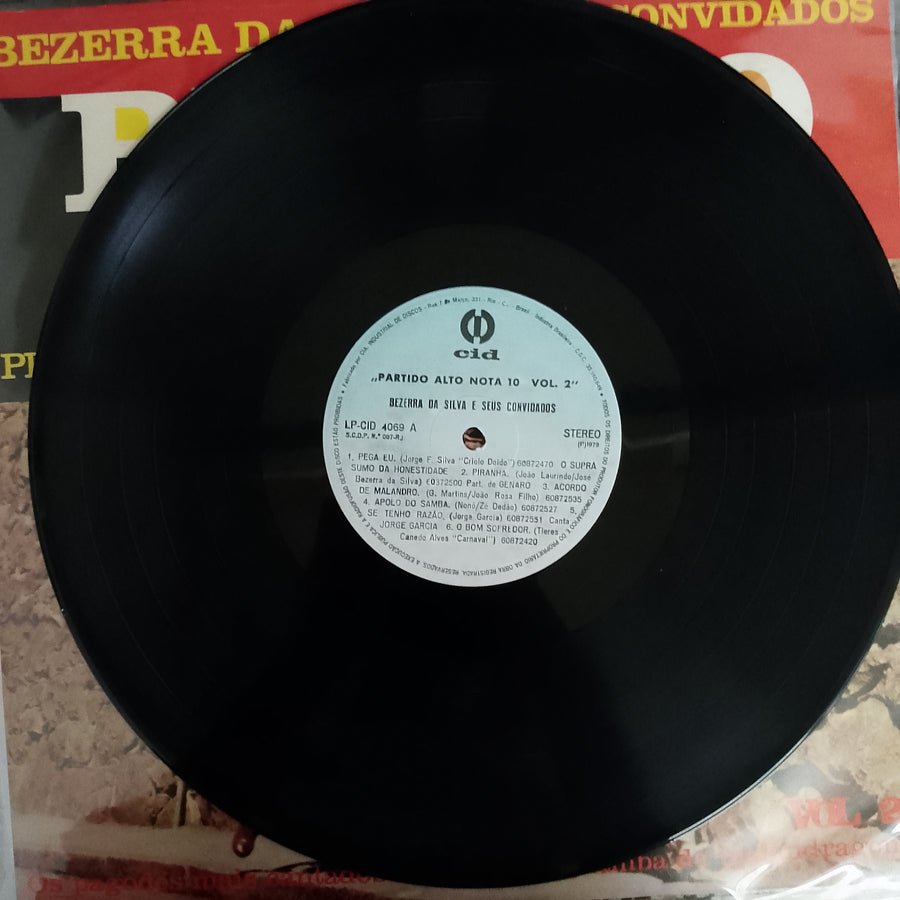 แผ่นเสียง Bezerra Da Silva - Partido Alto Nota 10 Vol. 2 Vinyl VG+