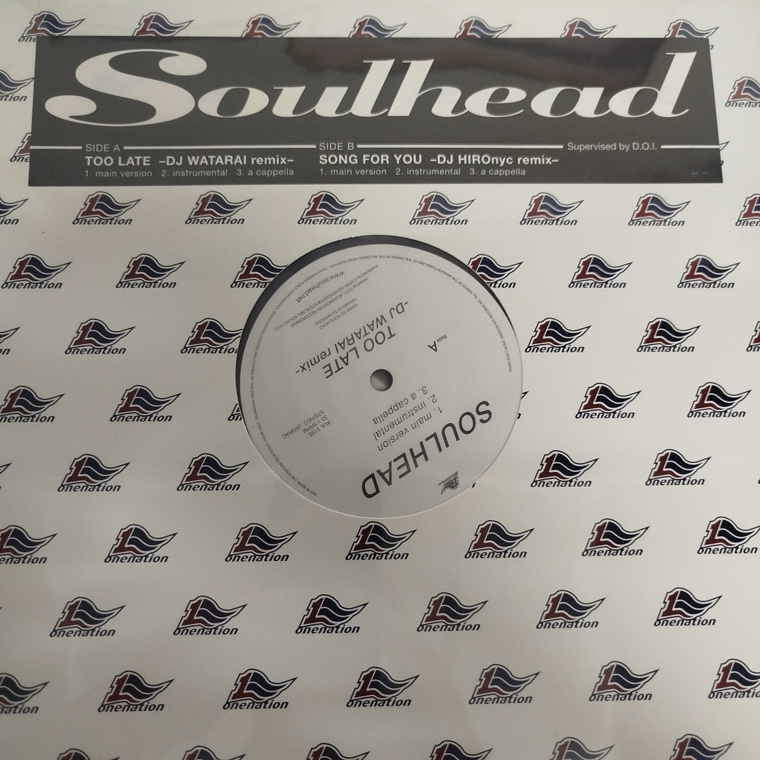 แผ่นเสียง Soulhead - Too Late / Song For You Vinyl VG+