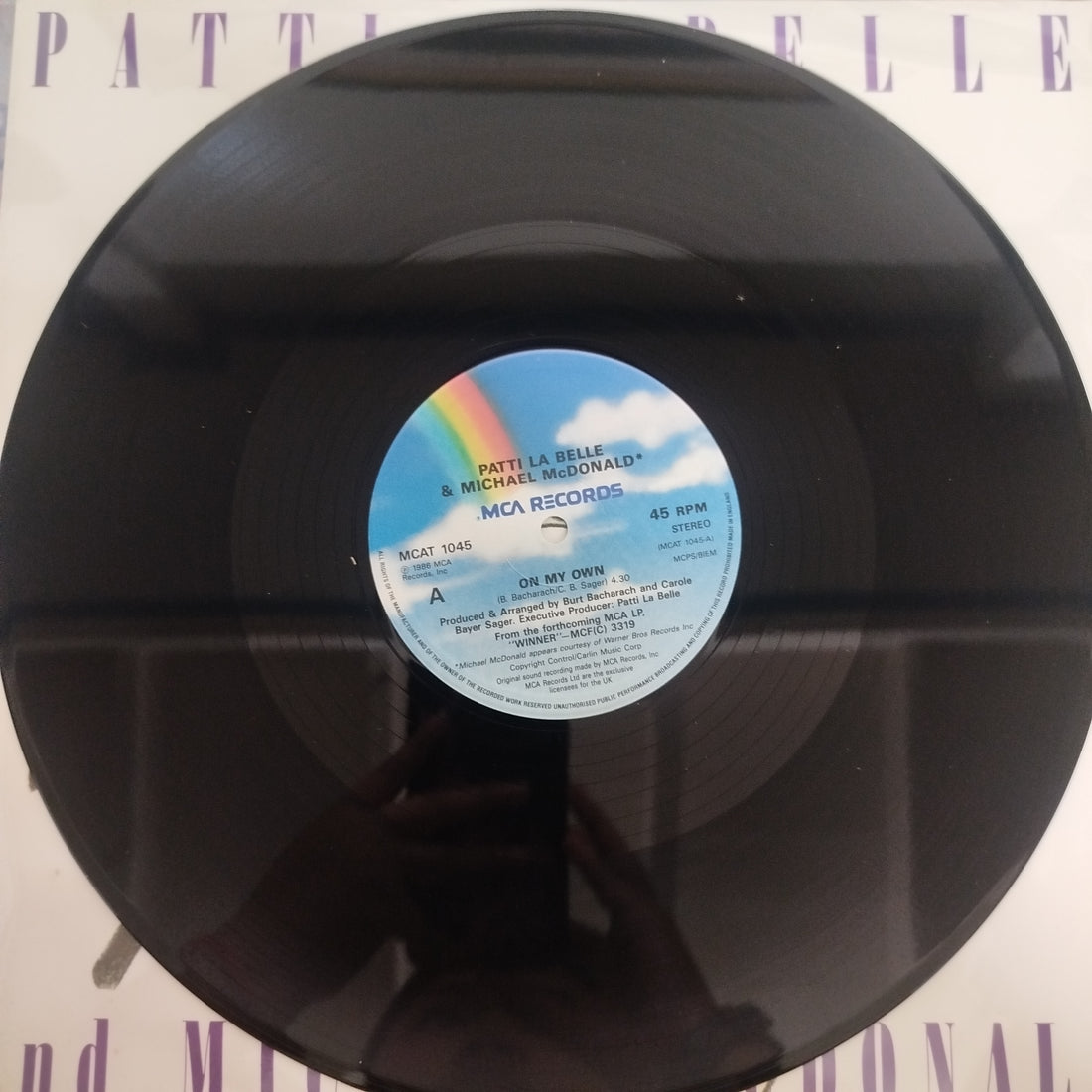 แผ่นเสียง Patti LaBelle And Michael McDonald - On My Own 12" Version Vinyl VG+