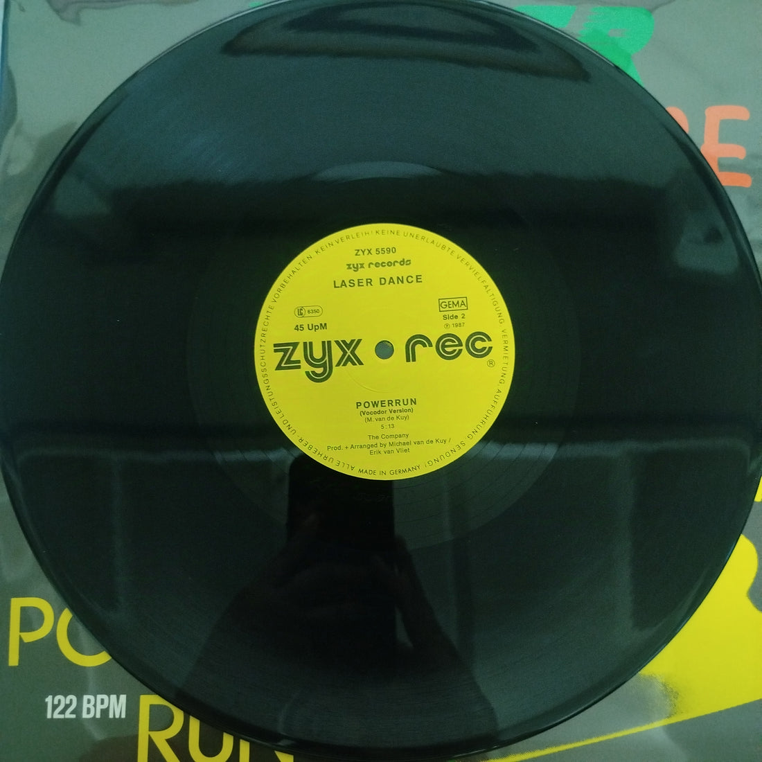 แผ่นเสียง Laserdance - Power Run Vinyl VG+ 45 RPM