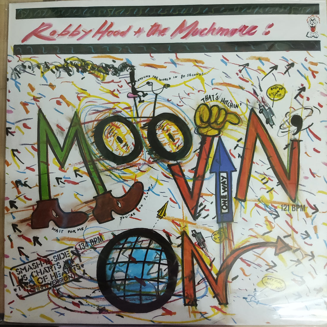 แผ่นเสียง Robby Hood And The Much More - Moovin' On Vinyl VG+