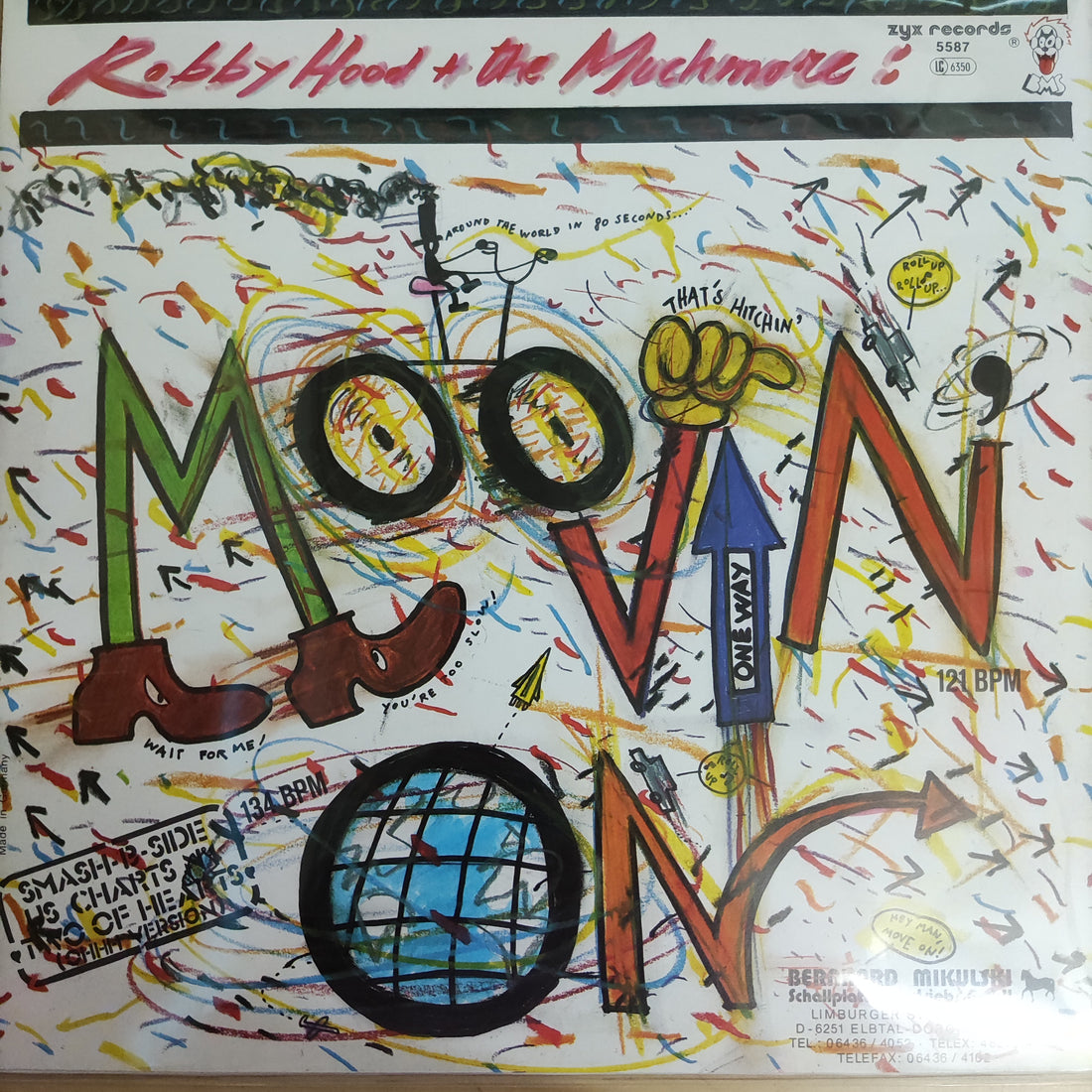 แผ่นเสียง Robby Hood And The Much More - Moovin' On Vinyl VG+