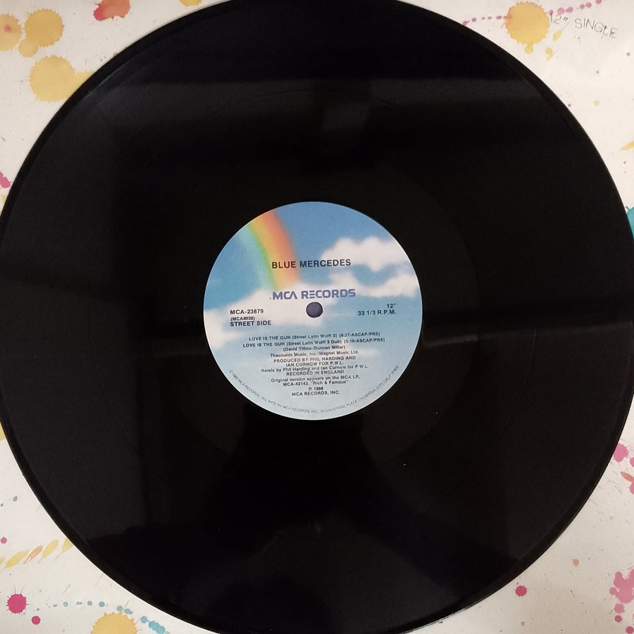 แผ่นเสียง Blue Mercedes - Love Is The Gun Vinyl VG+