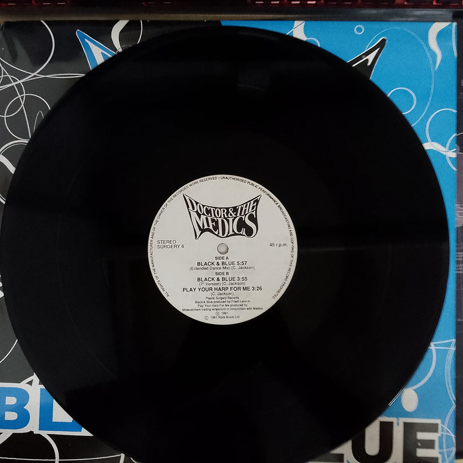 แผ่นเสียง Doctor & The Medics - Black & Blue Vinyl VG+