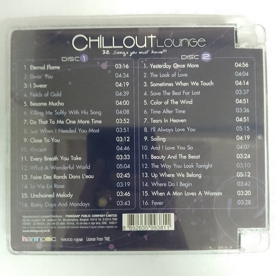 ซีดี Various - Chillout Lounge 32 CD VG+ 2CDs แผ่นทอง 24bit