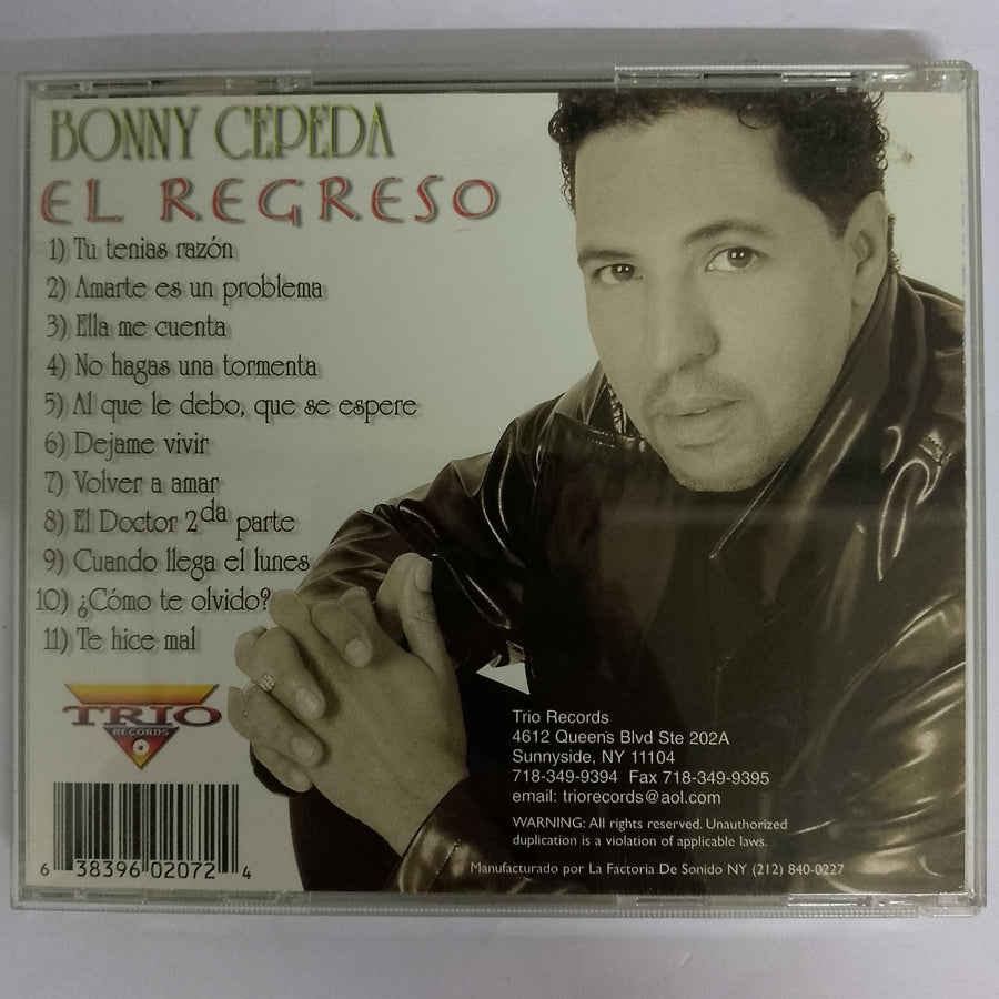 ซีดี Bonny Cepeda - El Regreso CD VG