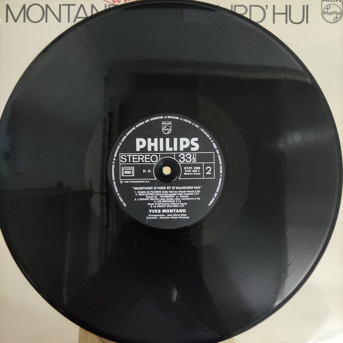 แผ่นเสียง Yves Montand - Montand D'Hier Et D'Aujourd'Hui Vinyl G