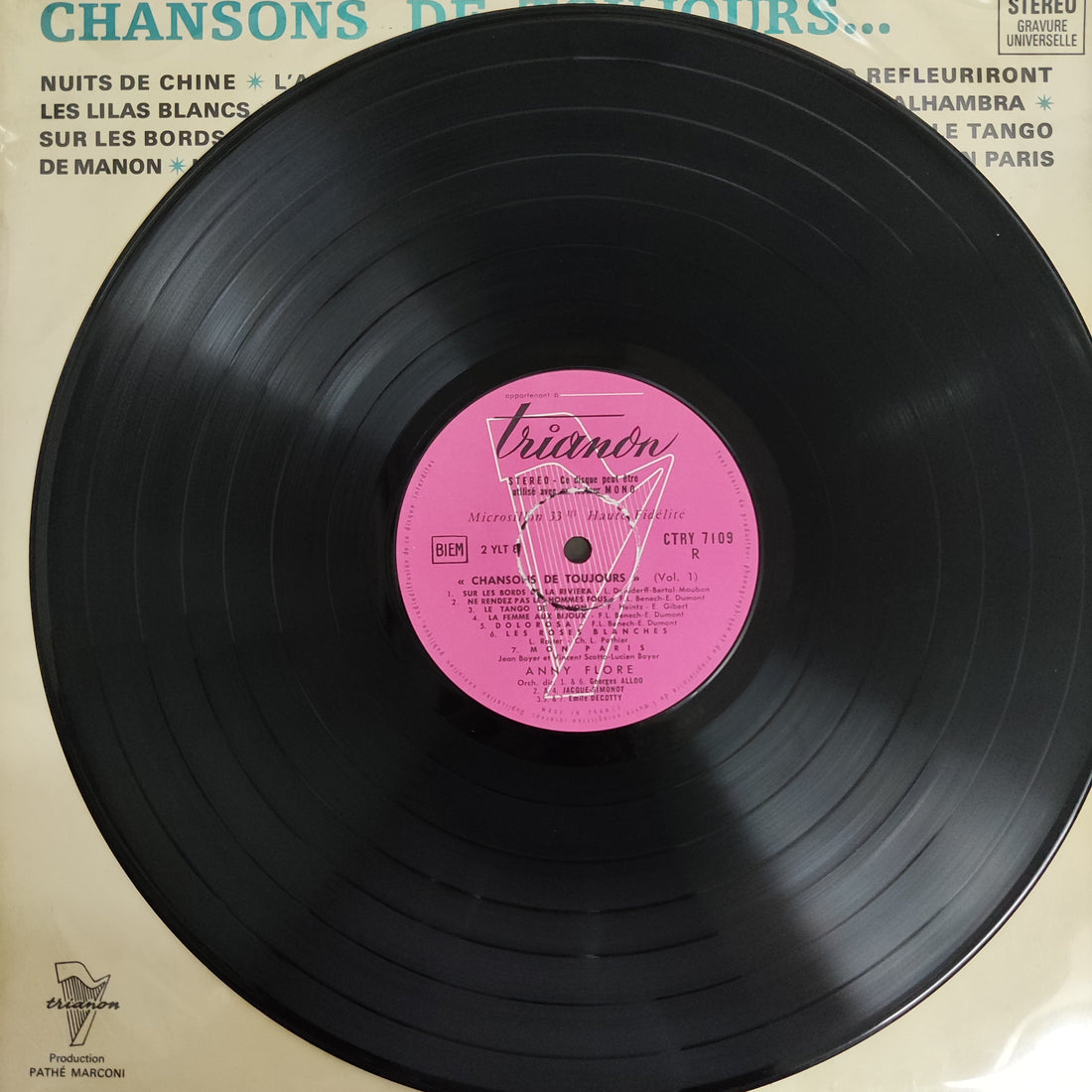 แผ่นเสียง Anny Flore - Chansons De Toujours Vol. 1 Vinyl VG+