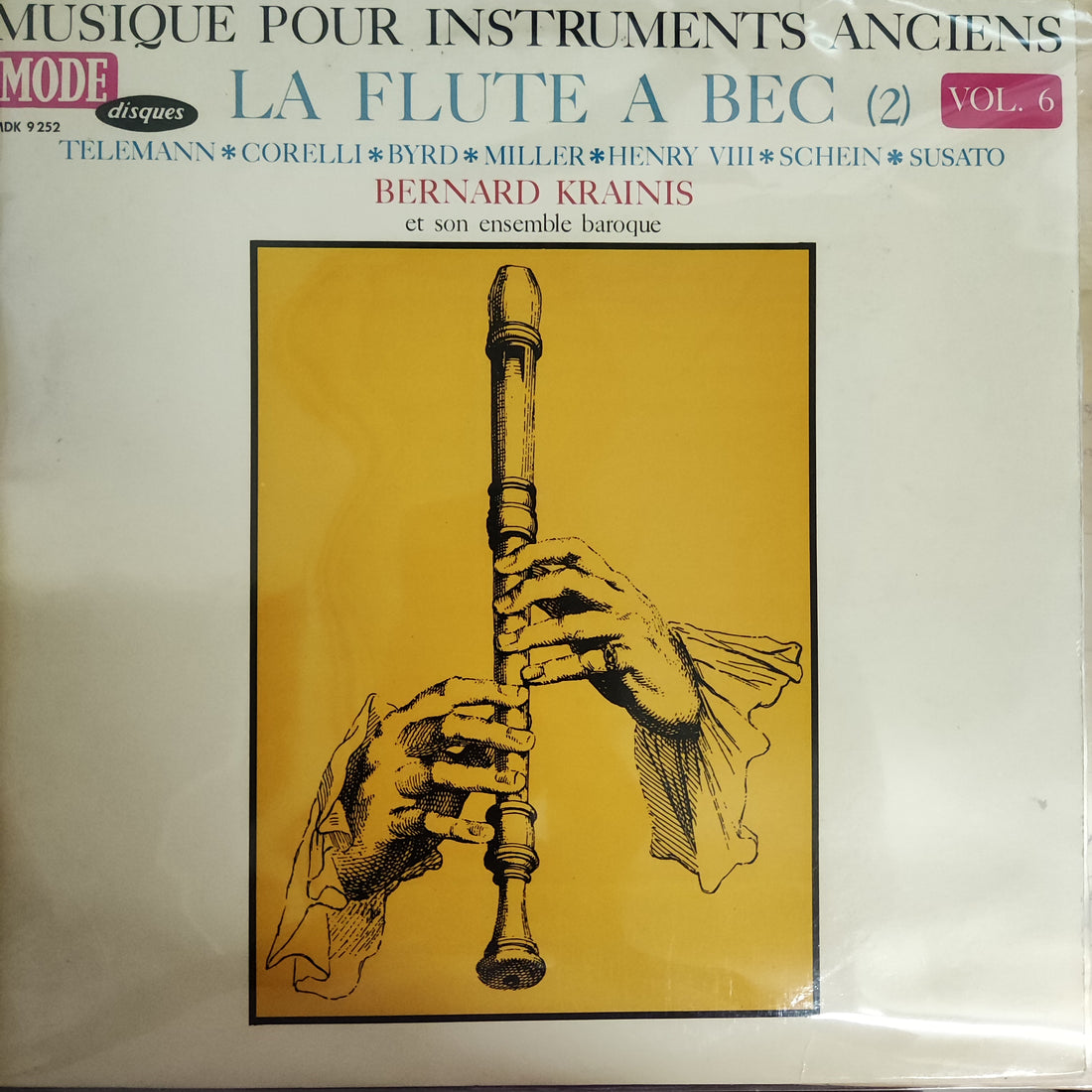 แผ่นเสียง Bernard Krainis - La Flute A Bec 2 Vinyl VG+